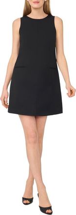 Ted Baker Sleeveless Cotton Blend Sheath Dress in Rich Black at Nordstrom Rack, Size X-Large
