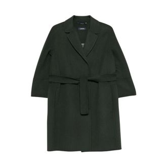 Max Mara Dames, Mantels, Groen, Maat: S Wol