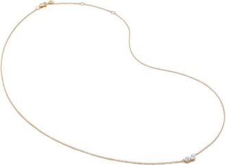 Monica Vinader Collana in oro giallo 14kt con diamanti