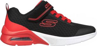 Skechers Womens Microspec Max Shoes In Black / Red