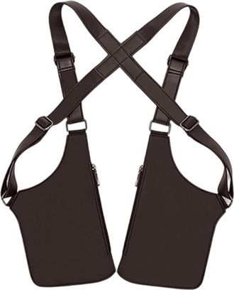 Generic Double Shoulder Armpit Bag | Vest Style Chest Pack - Anti-Theft Mens Holster Bag | for Dad Boyfriend Woman Car Key Travel Going Out Passport Outdoor C