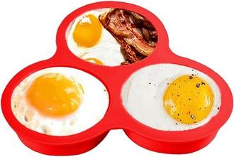 OEM Bandeja De Silicona Para Huevos De Cocina, Multifuncional Para Horno, Microondas Y Freidora De Aire, Silicona Apta Para Alimentos, Rojo