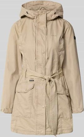 Khujo Jacke mit Bindeg&uuml;rtel Modell PREA in Beige, Gr&ouml;&szlig;e XXL