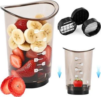 OEM Vaso Para Cortar Fruta, Vaso Para Cortar Fruta, Pl&aacute;tanos, Pepinos, Huevos, Utensilios De Cocina Para Cortar De Forma R&aacute;pida Y Segura
