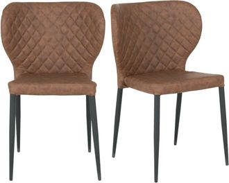 Moloo de piel sint&eacute;tica marr&oacute;n (x2)