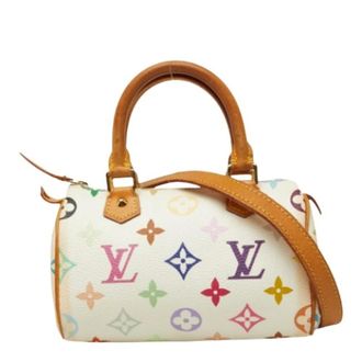 Louis Vuitton Pre-owned Monogram Multicolor Mini Speedy 2way Bag - Dames - Pre-owned - Veelkleurig - Maat: ONE Size Leer