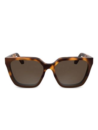 Calvin Klein tortoiseshell square-frame sunglasses - Brown