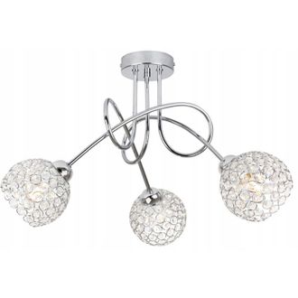 OEM L&aacute;mpara De Techo Colgante Cristal Cromado Led
