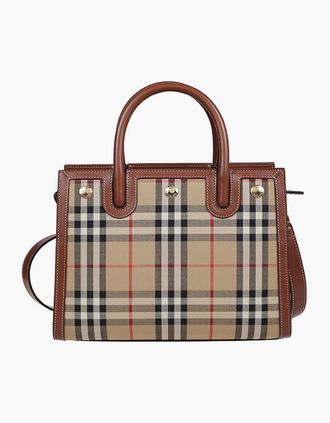 Burberry Womens Mini Title Tote Bag - Brown - Size: UNI