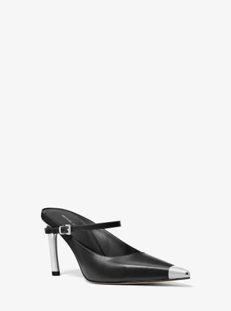 Michael Kors Kasia Leather High Mule Pump