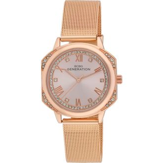 BCBGeneration Soho 3 Bracelet Watch in Rose Gold at Nordstrom Rack
