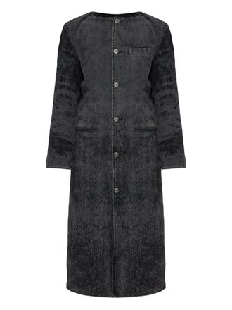 Diesel Cappotto denim De-Ancelot - Nero