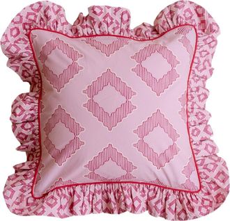 TBCo Cotton Diamond Pillowcase in Pink Diamond at Nordstrom, Size 2Ft 0In X 2Ft 0In