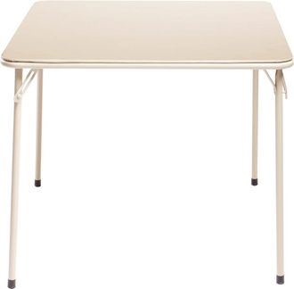 Furniture R FurnitureR FERN Folding Picnic Table 86cm Square Portable Dining Table for Camping BBQ Garden Indoor Outdoor, Camel