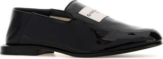 Givenchy Womens Label Loafer Black Calf