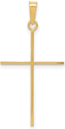 Diamond2Deal 14k Yellow Gold Cross Pendant