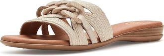 Andr&eacute; Assous Neela Womens Sandals Vanilla Raffia : 10 M, Synthetic