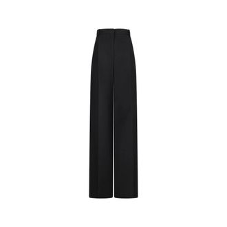 Dior Wide Trousers - female - Dior - Wide Trousers - Black - S - Trousers