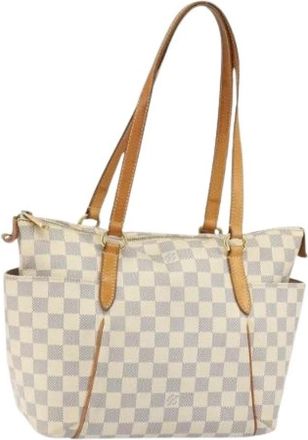 Louis Vuitton Pre-owned Vintage Canvas Schoudertas - Dames - Vintage Schoudertas - Wit - ONE Size - Vintage