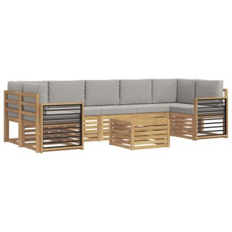 vidaXL Juegos De Sof&aacute;s Madera De Acacia S&oacute;lida Vidaxl