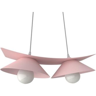 Lumicom Lumicom - miller Sospensione, 2X E27, max 42W, metallo, rosa, L.27cm