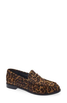 Rag & Bone Lexi Penny Loafer in Leopard Hair Calf at Nordstrom, Size 38.5
