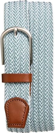 Nordstrom Koa Woven Elastic Belt in Light Blue- Grey at Nordstrom, Size 30