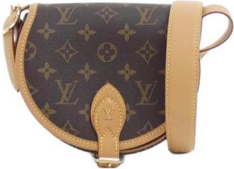 Louis Vuitton Pre-owned Tambourin Monogram Schoudertas - Dames - Vintage Schoudertas - Bruin - ONE Size - Vintage