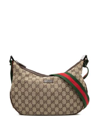 Gucci 2000-2015 GG Canvas Web crossbody bag - Brown