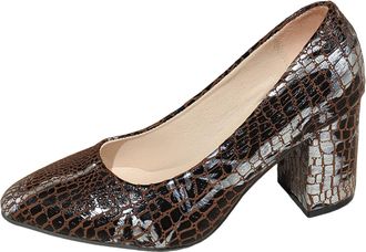 Generic Elegant Pointed Toe Slip On Dress Shoes with Chunky Heel and Comfortable Arch Support Sole Closed Sandals for Women Womens Black Size 6 Nude Ladies Hi