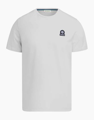 Sandbanks Mens Sandbanks Mercerised Badge T-Shirt S1-26 White - Size: 42