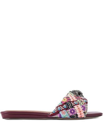 Kurt Geiger Kensington flat sandals - women - Artificial Leather/Leather/Artificial Leather - 36 - Pink