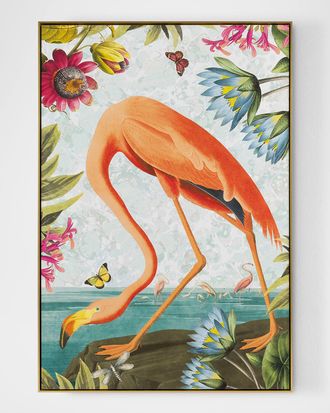 John-Richard Vibrant Birds I Framed Giclee