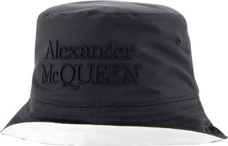 Alexander McQueen Logo Bucket Hat - Heren - Hoeden - Zwart - ONE Size - Accessoires