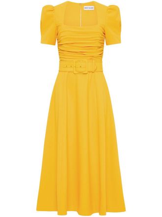 Rebecca Vallance Leona midi dress - Yellow