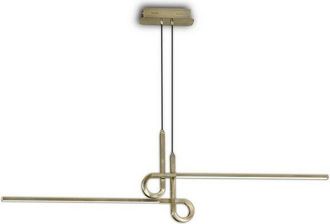 Mantra Inspired Mantra Cinto - Semi Flush Ceiling Light Pendant 24W led, 3000K, 1950lm, Antique Brass