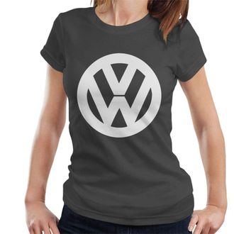 Volkswagen Classic White VW Logo Womens T-Shirt