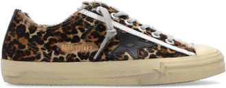 Golden Goose V-Star Sneaker - Dames - Sneakers - Bruin - 39 EU - Katoen - Schoenen