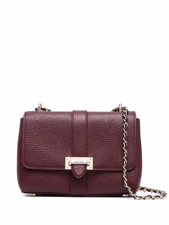 Aspinal of London small Lottie pebbled crossbody bag - women - Leather - OS - Red