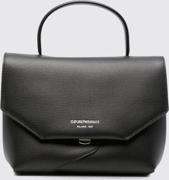 Emporio Armani Mini borsa a mano 1981 in pelle a grana con logo laminato