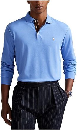 Polo Ralph Lauren Classic Fit Soft Cotton Polo Shirt Mens Clothing Fall Blue 1 : LG