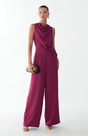 BWLDR Dalia Jumpsuit in Plum at Nordstrom, Size 6