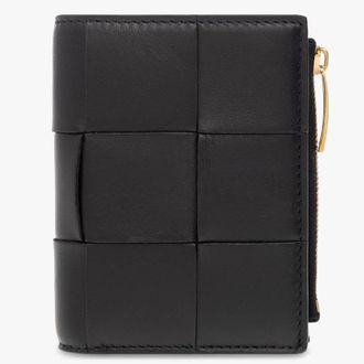 Bottega Veneta Cassette Small Intreccio Bi-Fold Wallet