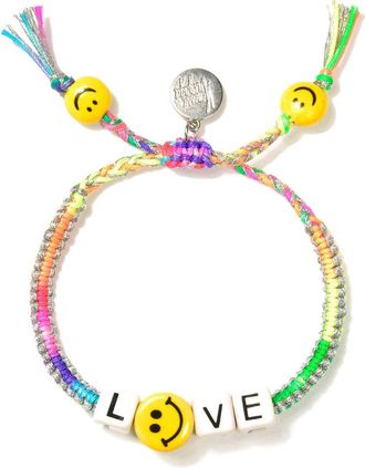 Venessa Arizaga Love Smiley Bracelet in Rainbow at Nordstrom
