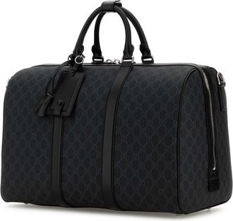 Gucci Unisex With Travel Bag Black Polyurethane Polyester Cotton