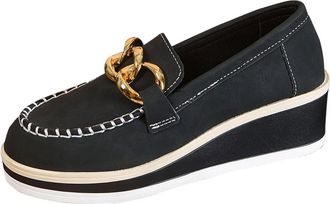 Generic Black Women Casual Pumps with Suede Design Round Toe and Low Heels for Walking and Errands 2025 Comfort Fit