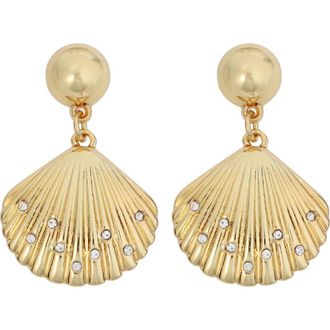 Panacea Shell Drop Earrings in Gold at Nordstrom