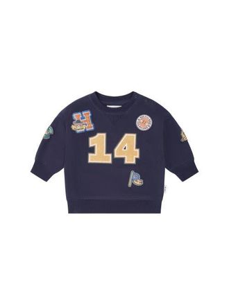 Huxbaby Collegiate Patches Sweatshirt in Navy at Nordstrom, Size 6-12M Au