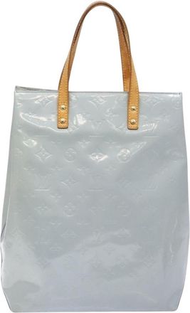 Louis Vuitton Reade Handbag Monogram Vernis Blue Patent_Leather Bag (Pre-Owned)