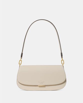 Kate Spade New York Womens Quinn Shoulder Bag - Beige - One Size